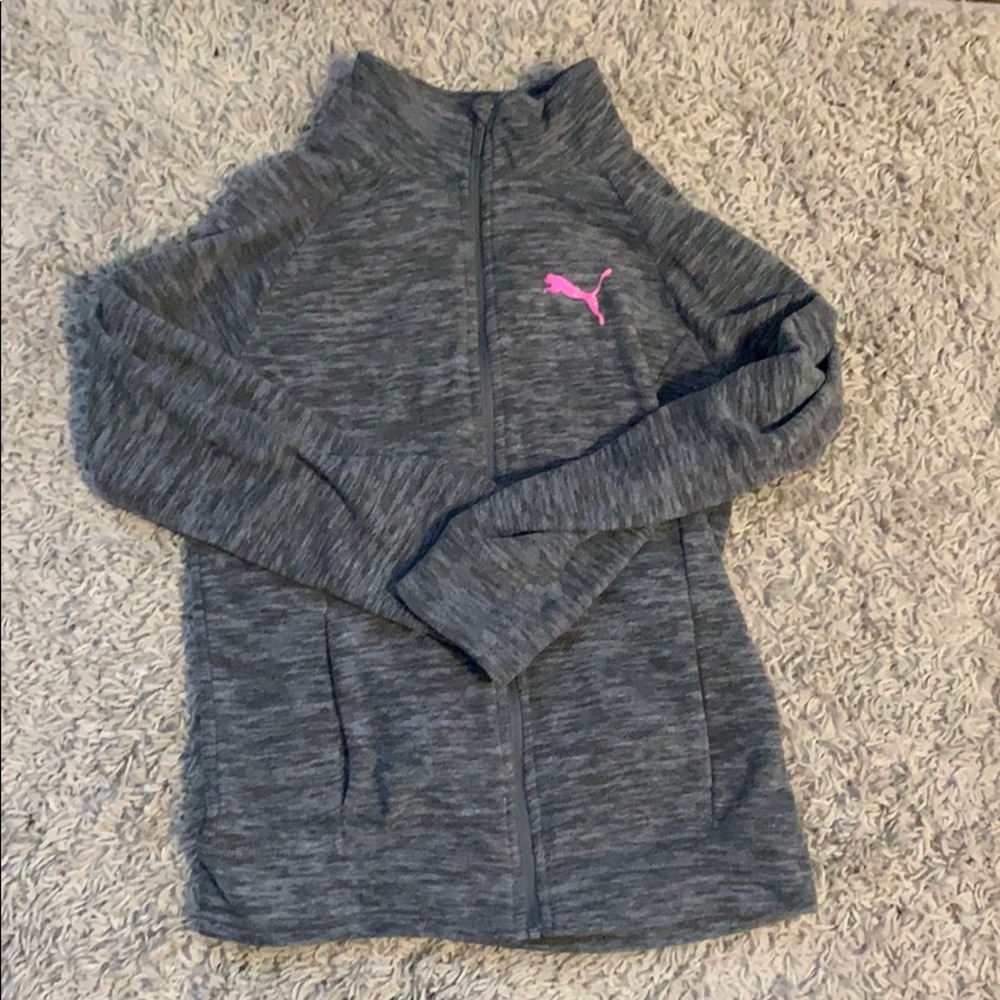 Girl’s Puma Zip Up Fleece Jacket with Pockets